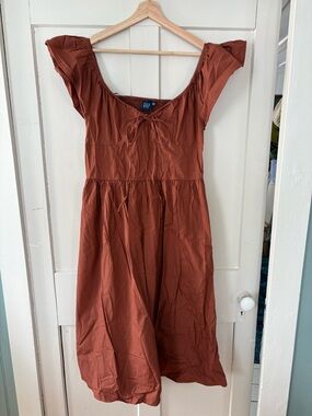 NWT Gap rust dress with fitted bodice